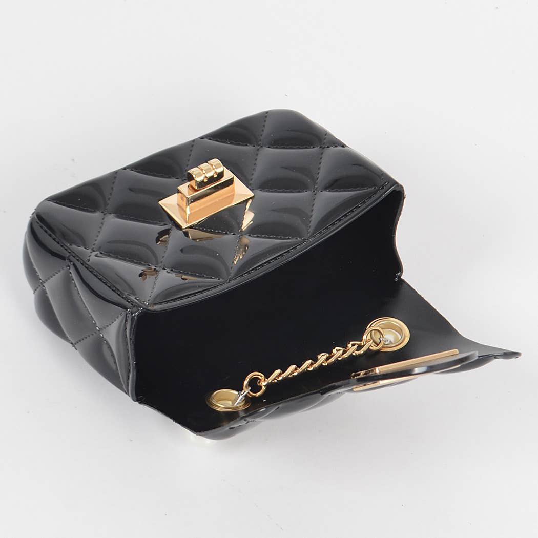 Jelly Shiney Mini Bag W Imitation Pearl Handle