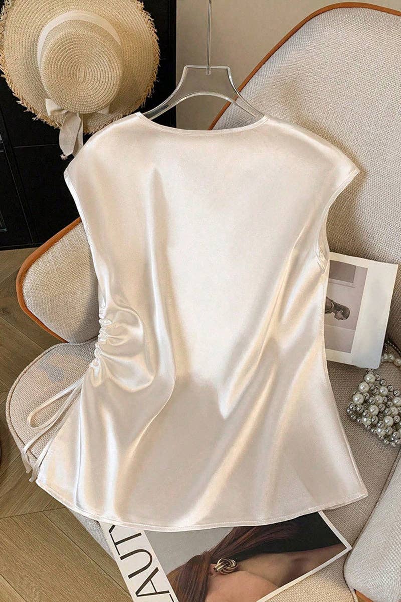 Elegant V-Neck Sleeveless Tank Top