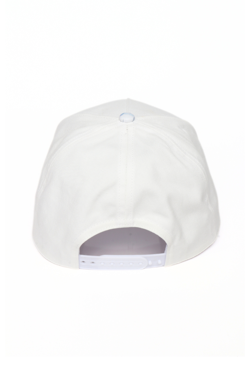 BRIDE Pearl Floral Print Brim Patch 5 Panel Cap