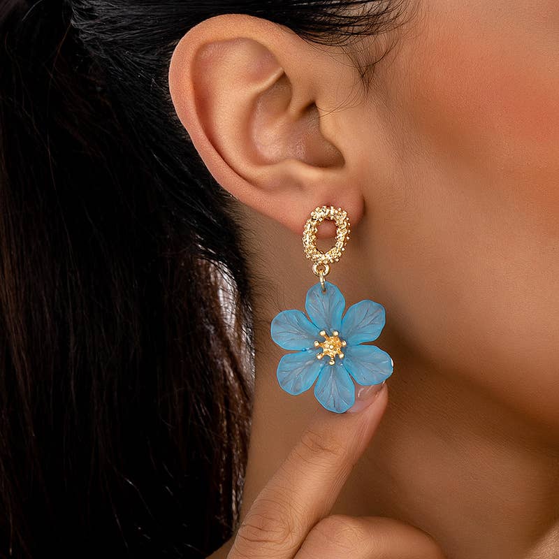 Fresh And Fashionable Flower Earrings