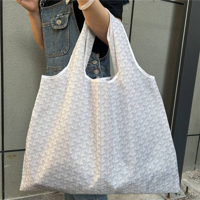 Large Capacity Single Shoulder Shopping Bag With Print