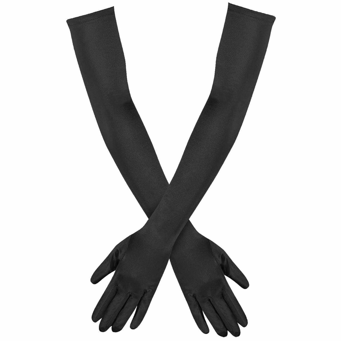 23 Inch Opera Length Satin Gloves – Gatsby Flapper 1920s Gloves