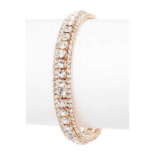 Rhinestone Bridal Cuff Bracelet