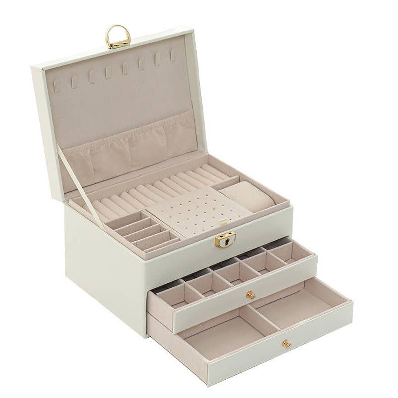 Durable 3-Drawer Large Capacity Jewelry Accessories Storage