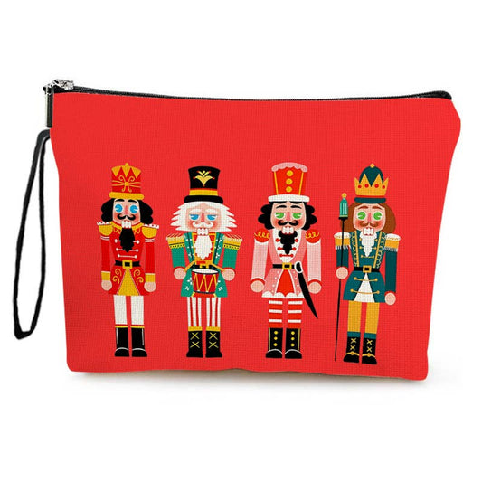 Christmas Nutcracker Print makeup bag