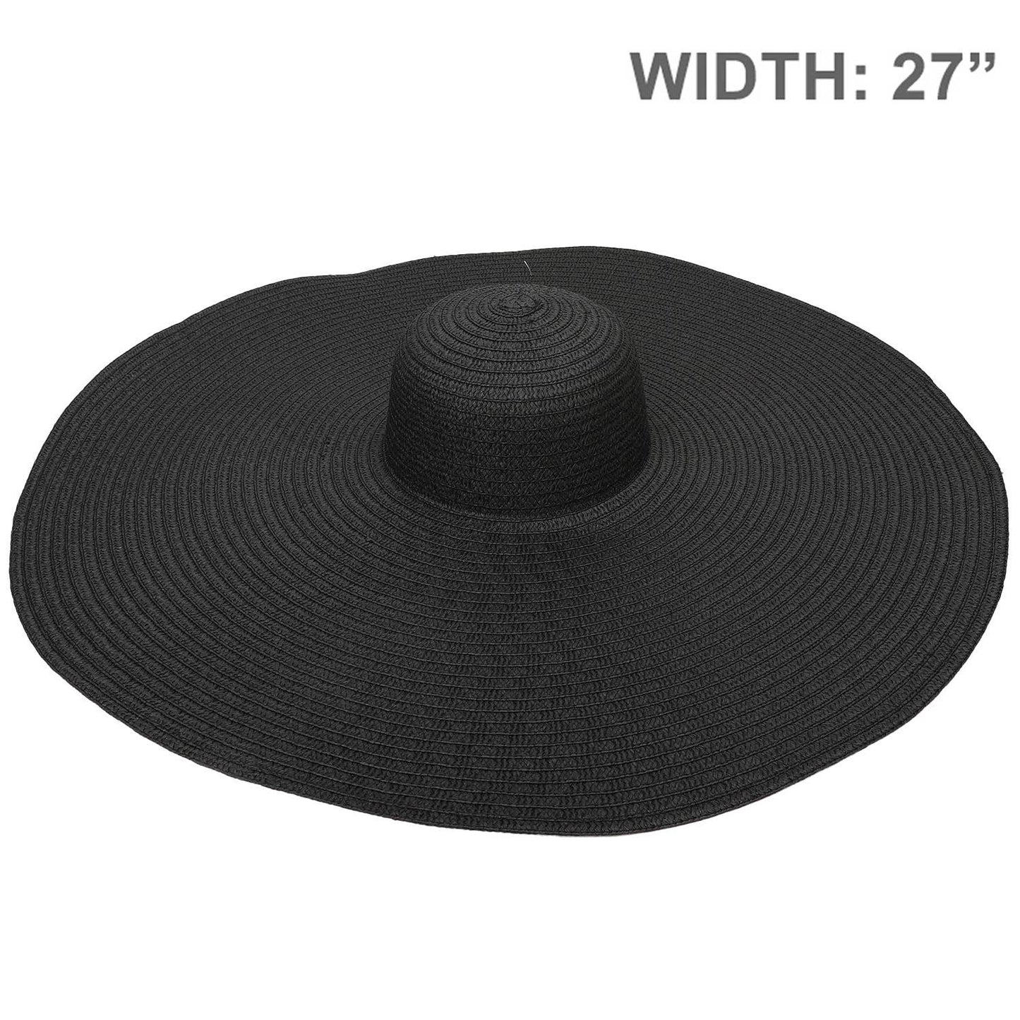 Floppy Oversized Wide Brim Paper Braid Sun Hat