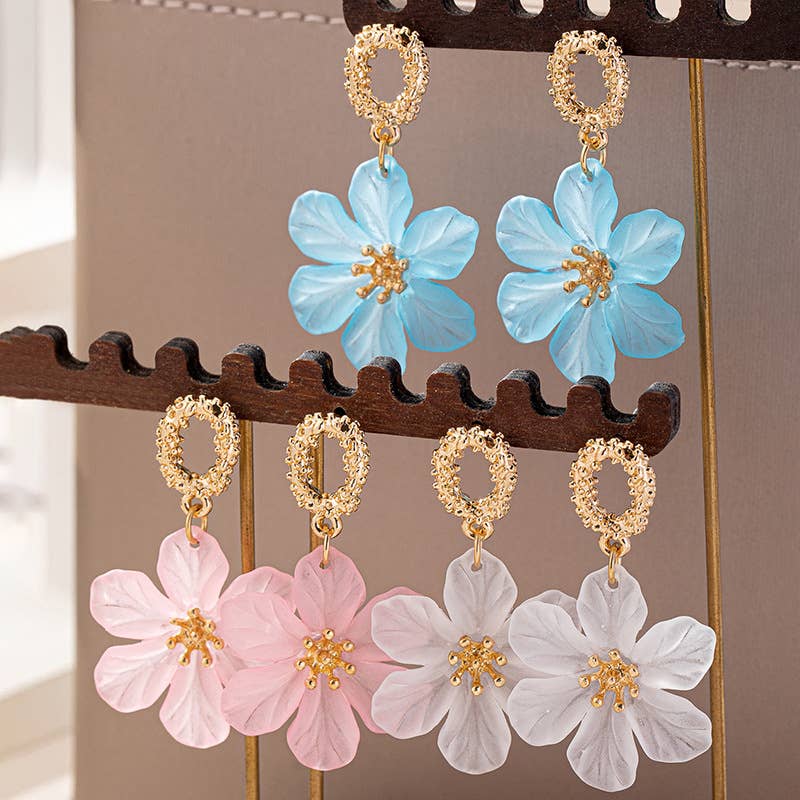 Fresh And Fashionable Flower Earrings