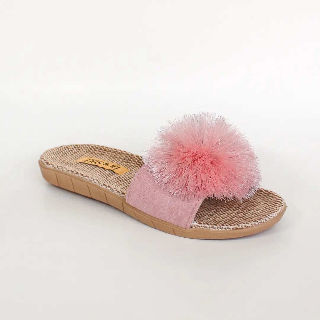 Pom Pom Slides | Women’s Slip-On Summer Sandals