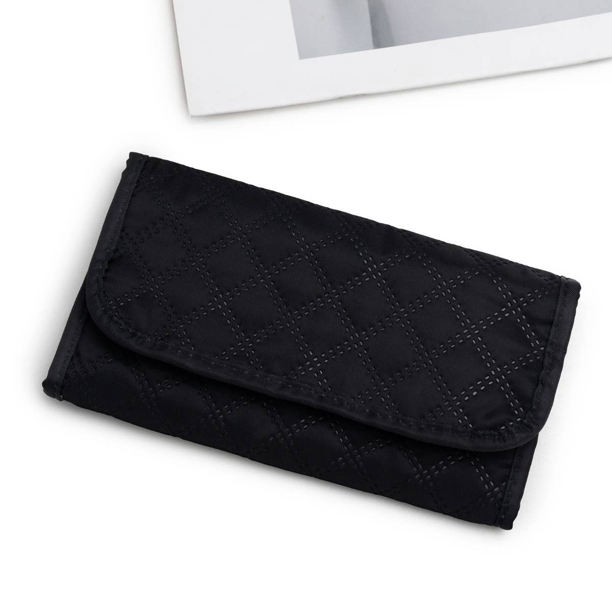 Portable Travel Jewelry Organizer Roll,Foldable for Earrings