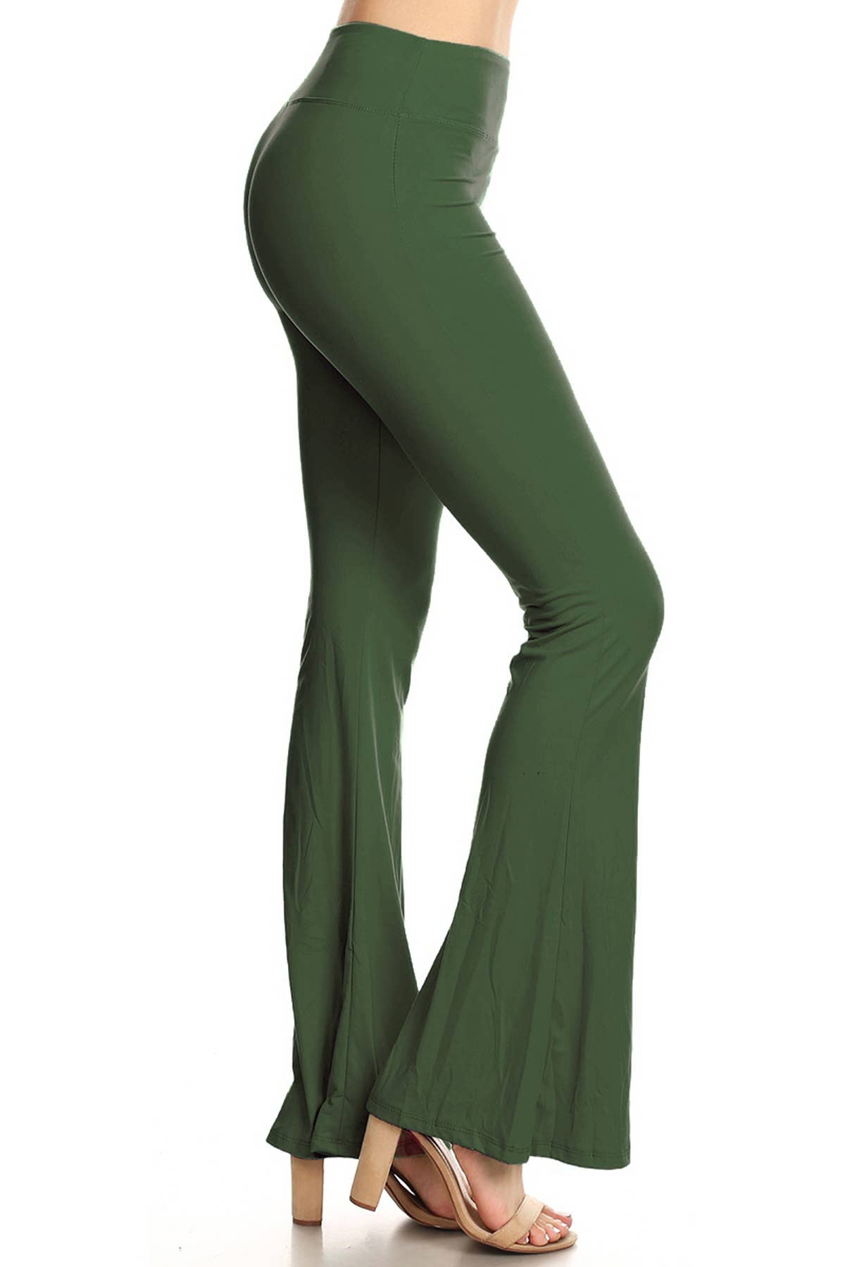 Buttery Soft High Waist Solid Palazzo Pants: Black / S