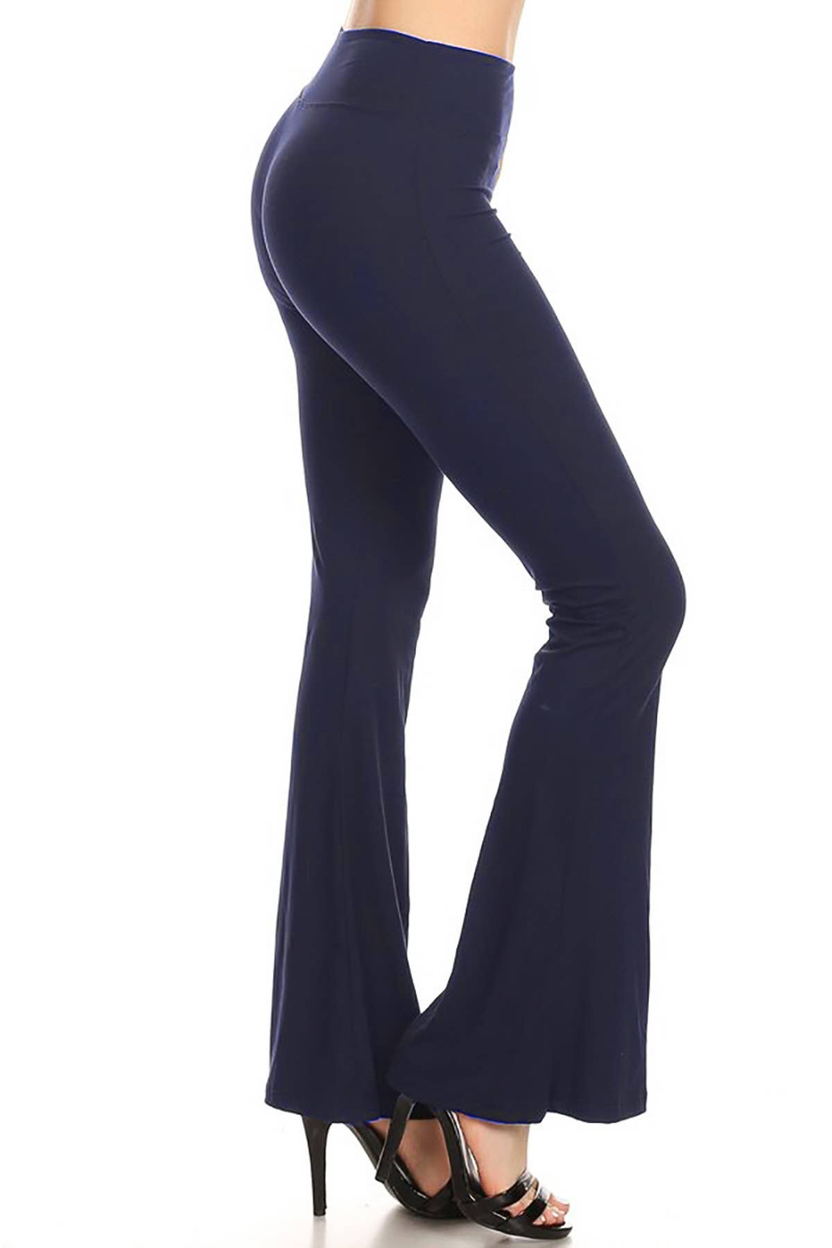 Buttery Soft High Waist Solid Palazzo Pants: Black / S