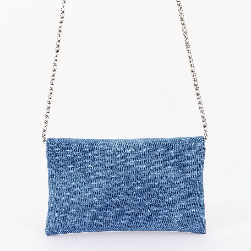 Denim Envelope Clutch: LBL