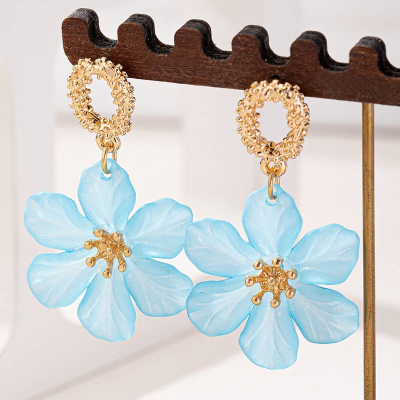 Fresh And Fashionable Flower Earrings