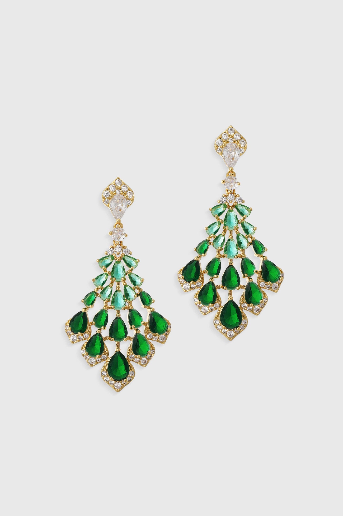 Vintage Cascade Teardrop Dangle Earrings