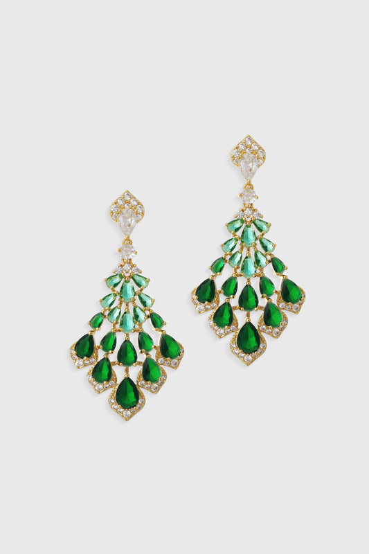 Vintage Cascade Teardrop Dangle Earrings
