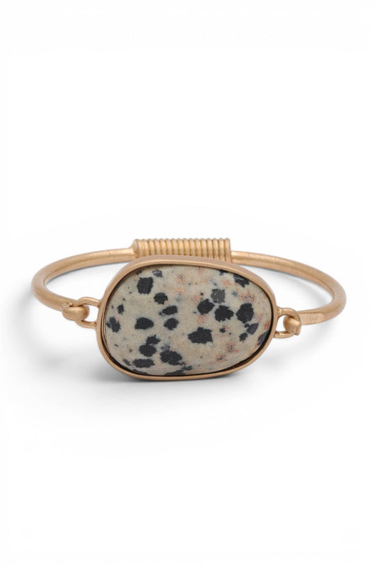 Genuine Stone Spring Flex Bangle