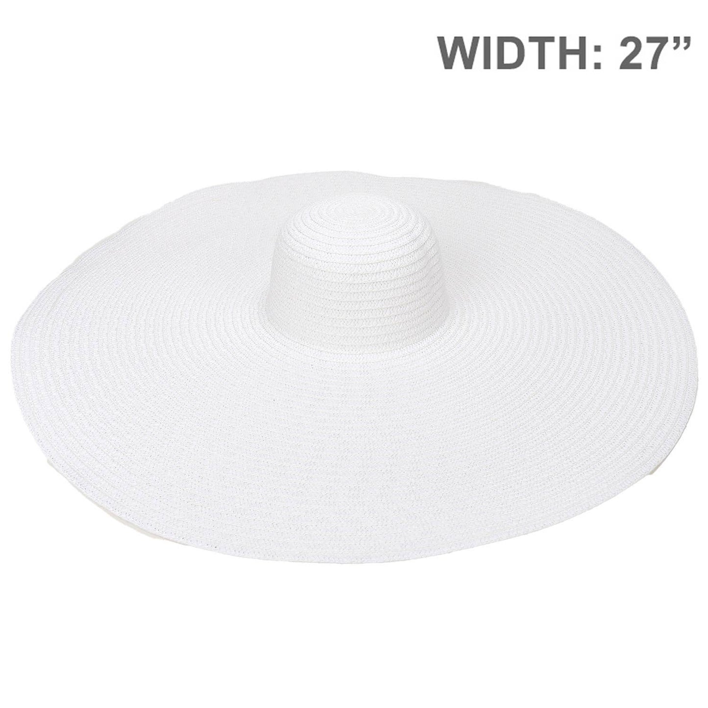 Floppy Oversized Wide Brim Paper Braid Sun Hat