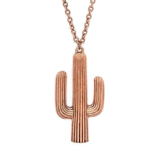 Vintage Inspired Cactus Pendant Necklace Set