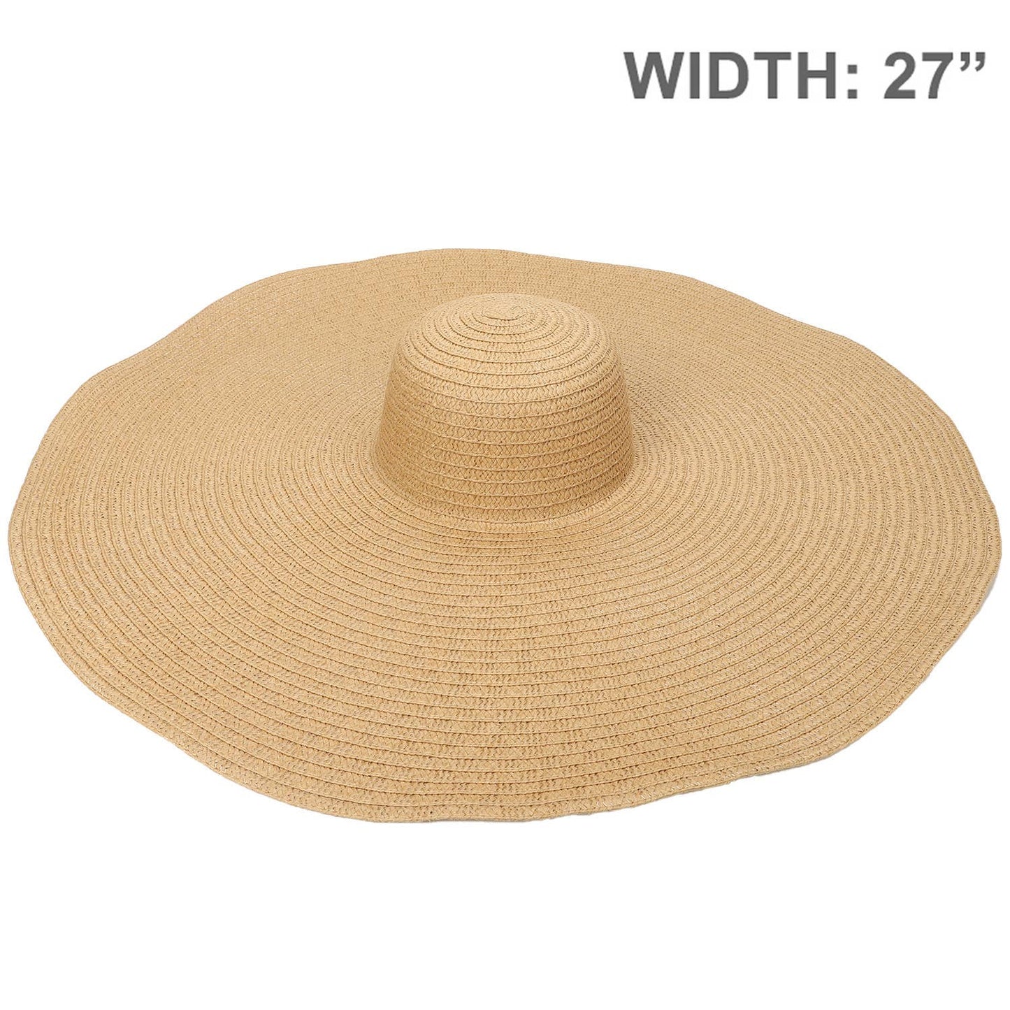 Floppy Oversized Wide Brim Paper Braid Sun Hat