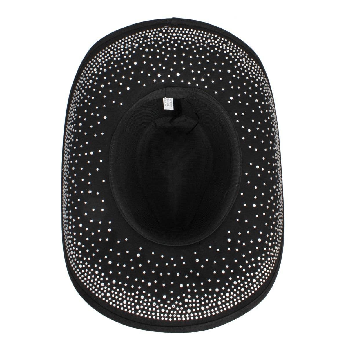Cowboy Hat Black Rhinestone Cowgirl Fashion Hat