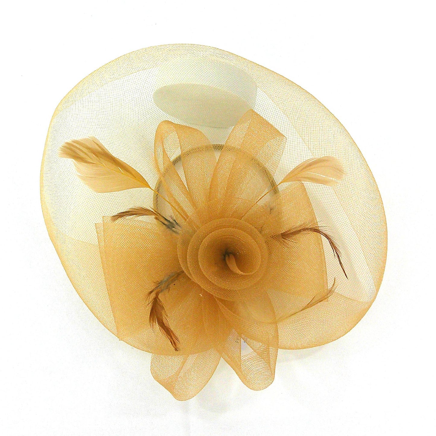 Fascinator Kentucky Derby & Tea Party Flower Feather Hat