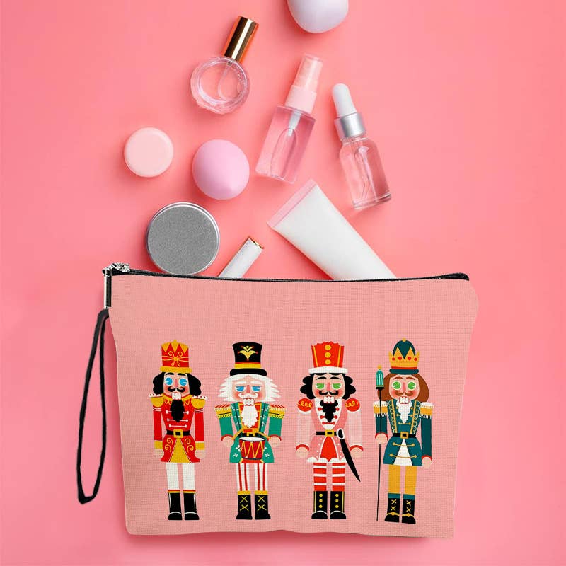 Christmas Nutcracker Print makeup bag