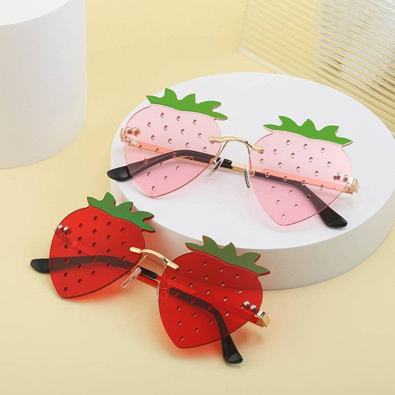 Strawberry Sunglasses For A Trendy, Quirky And Playful Party