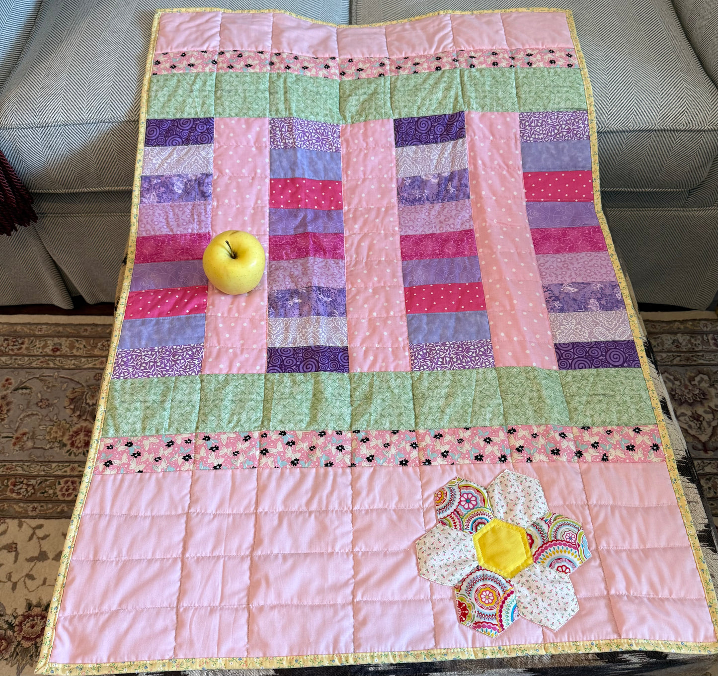 Jolly Girl Pink Lap Quilt