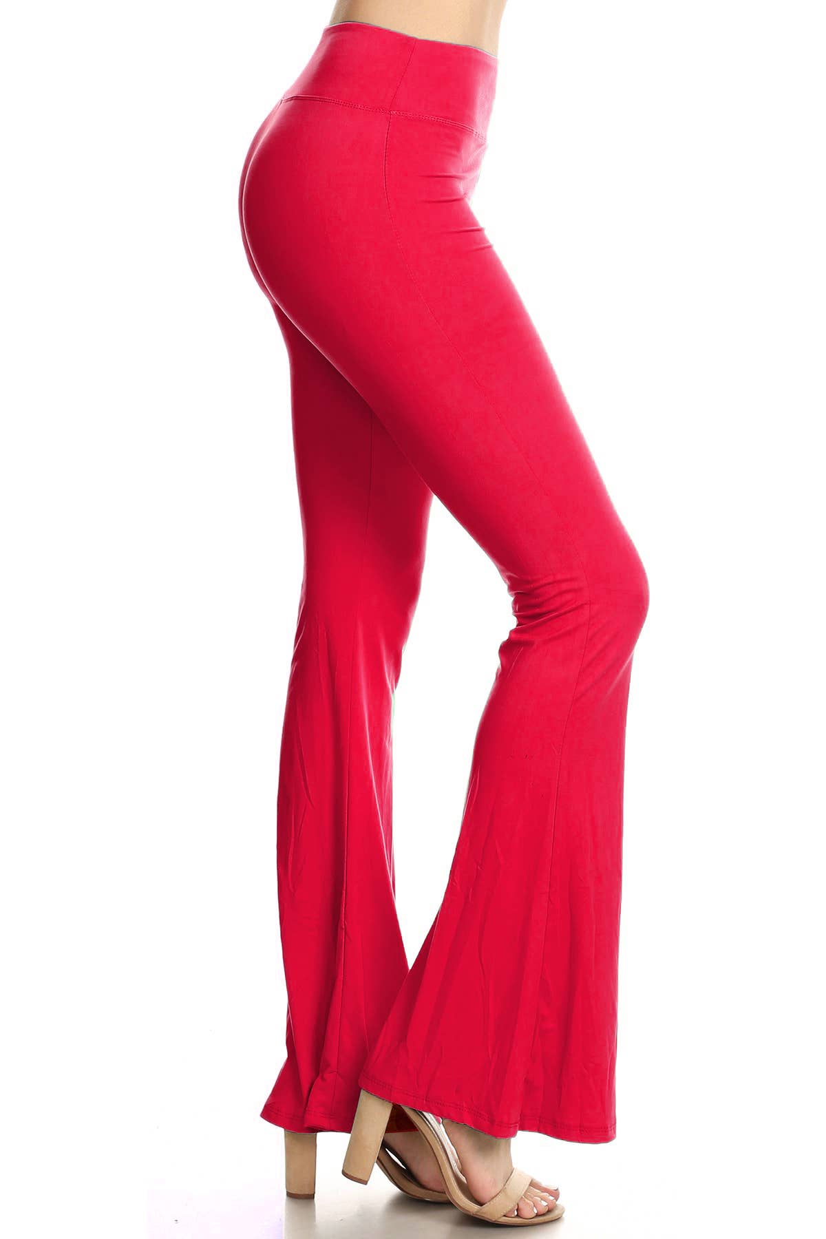 Buttery Soft High Waist Solid Palazzo Pants: Black / S