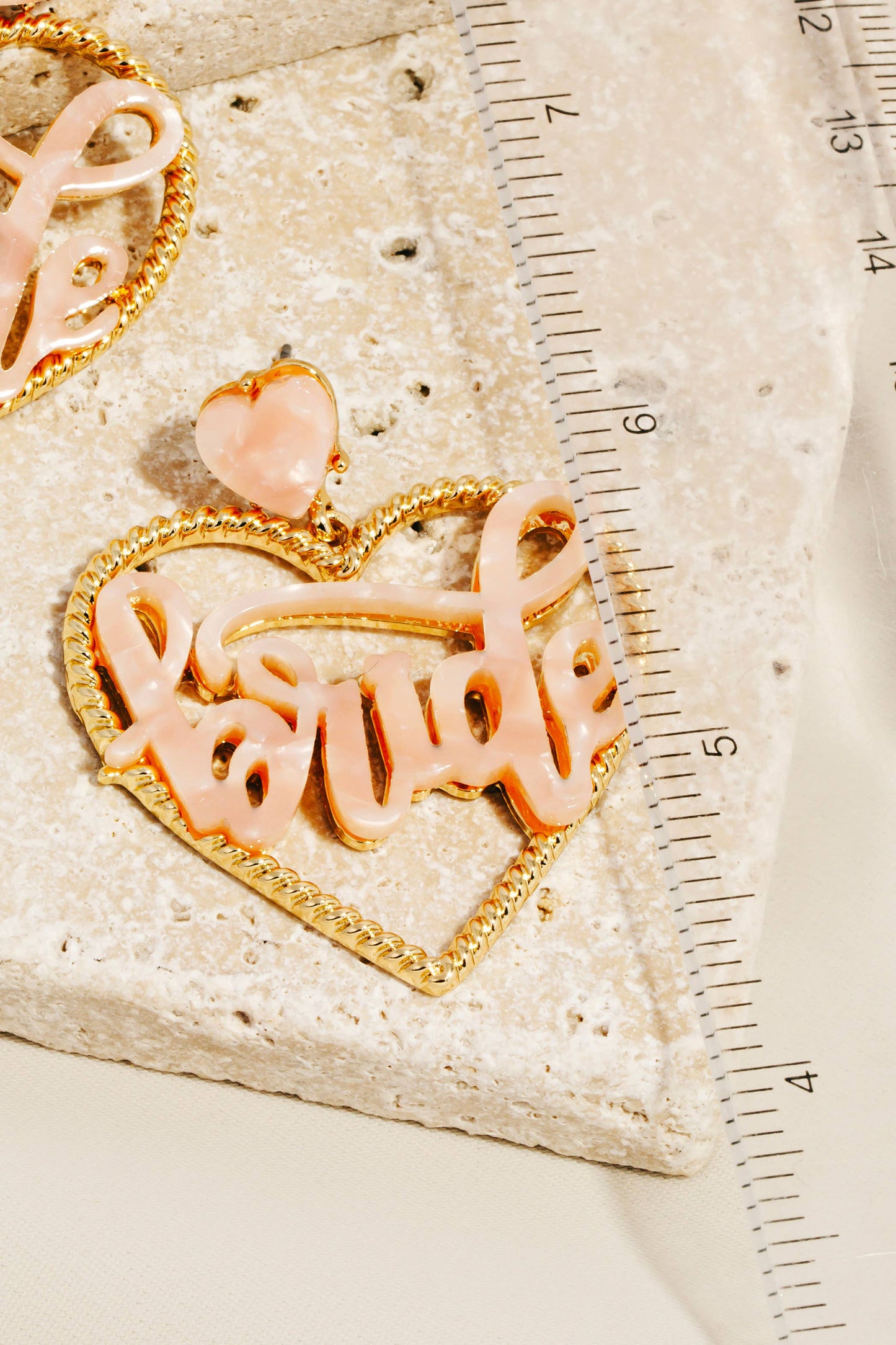 Heart Bride Drop Earrings