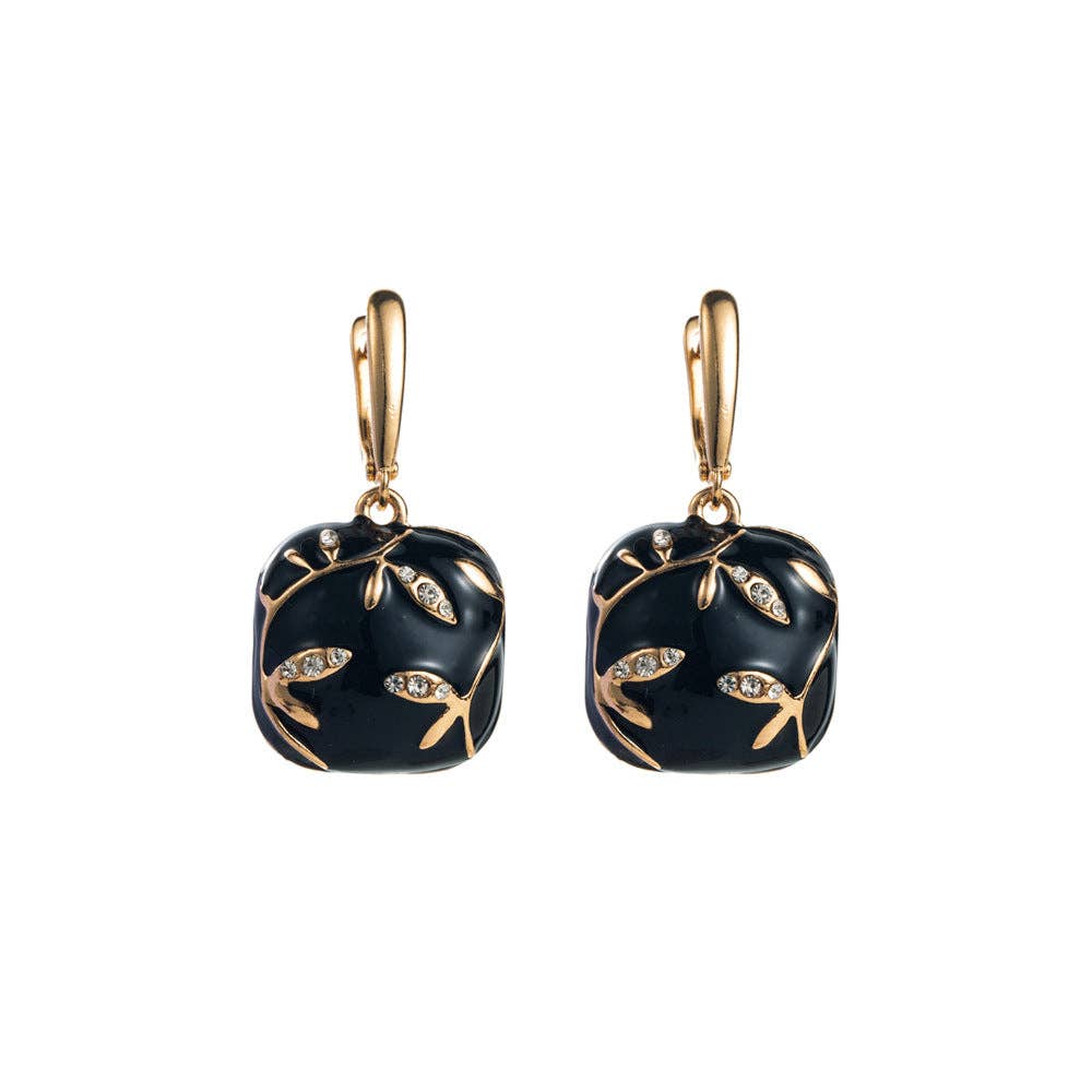 Geometric Alloy Drop Earrings Stylish Casual Vintage Jewelry