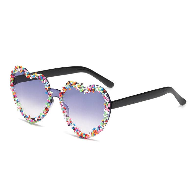 Heart-Shaped Fashion Sunglasses Trendy Beach Shades
