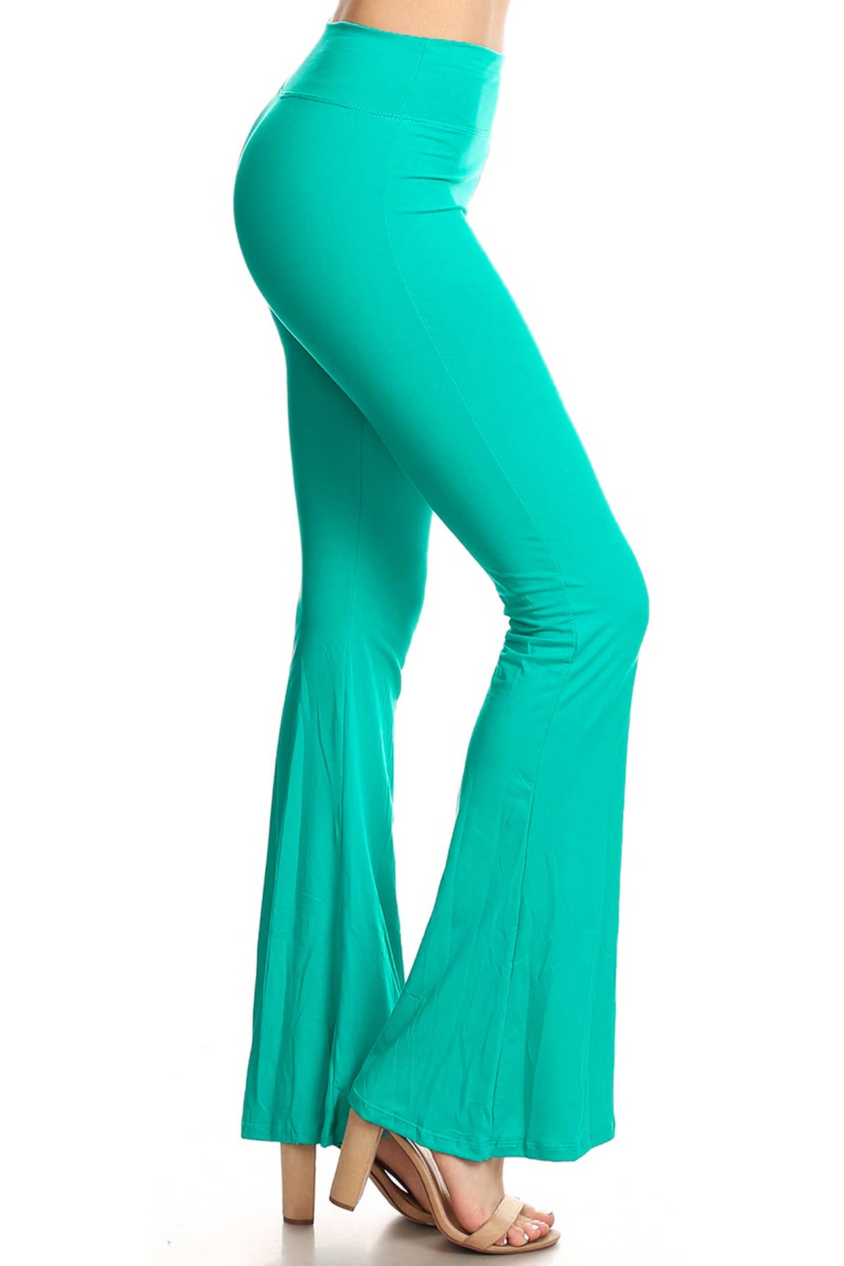 Buttery Soft High Waist Solid Palazzo Pants: Black / S