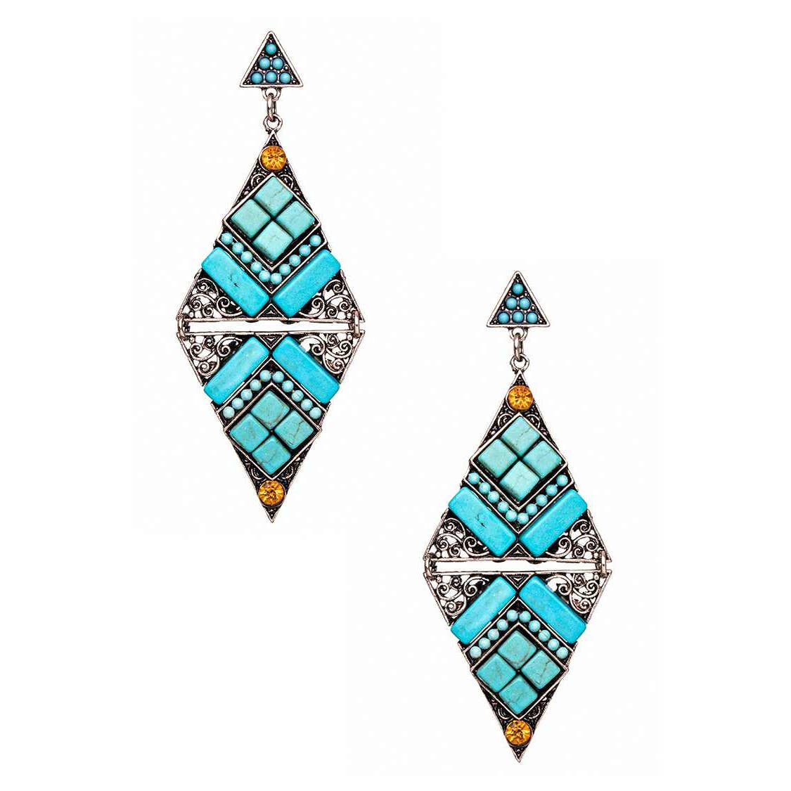 Iconic Stone Pave Western Earrings