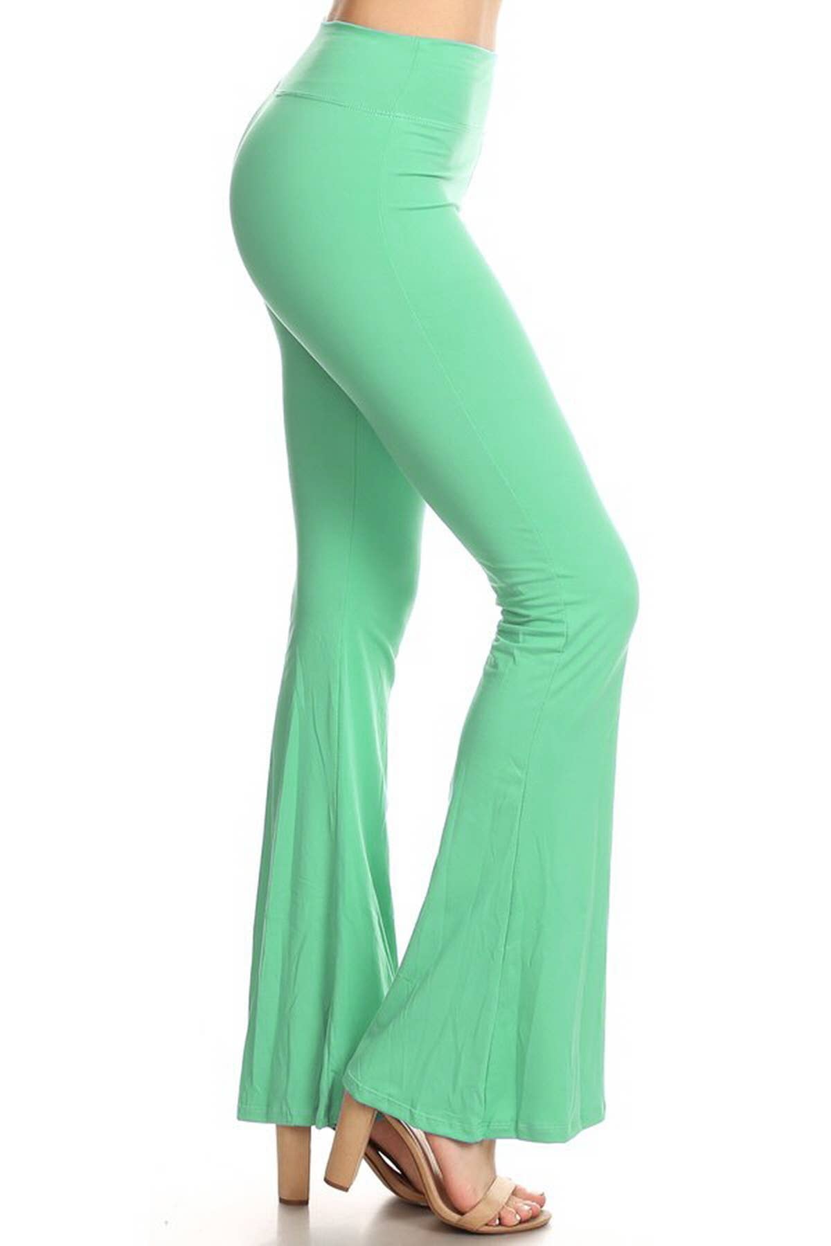 Buttery Soft High Waist Solid Palazzo Pants: Black / S