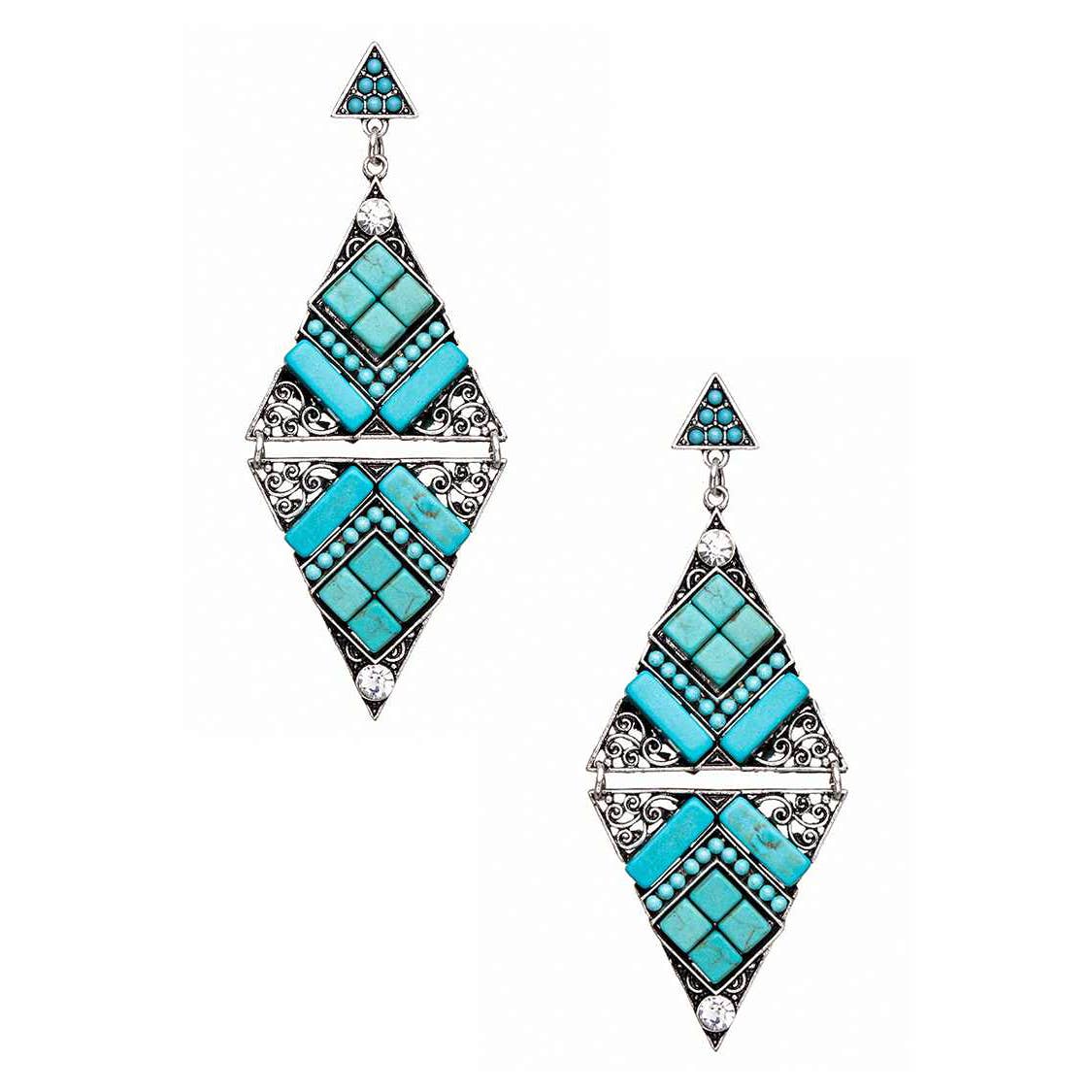 Iconic Stone Pave Western Earrings