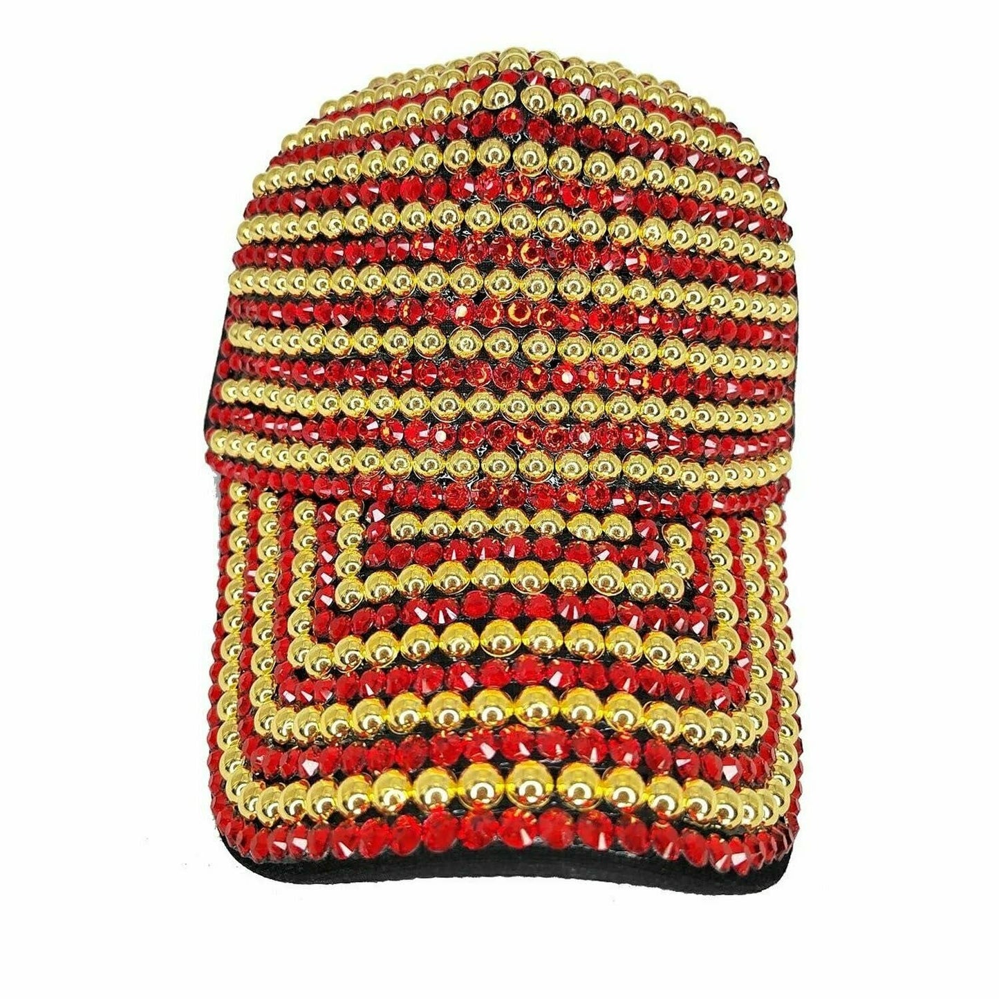 Full Front Rainbow AB Stone Multi Rhinestone Fashion Cap