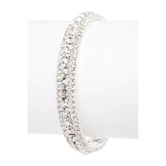 Rhinestone Bridal Cuff Bracelet