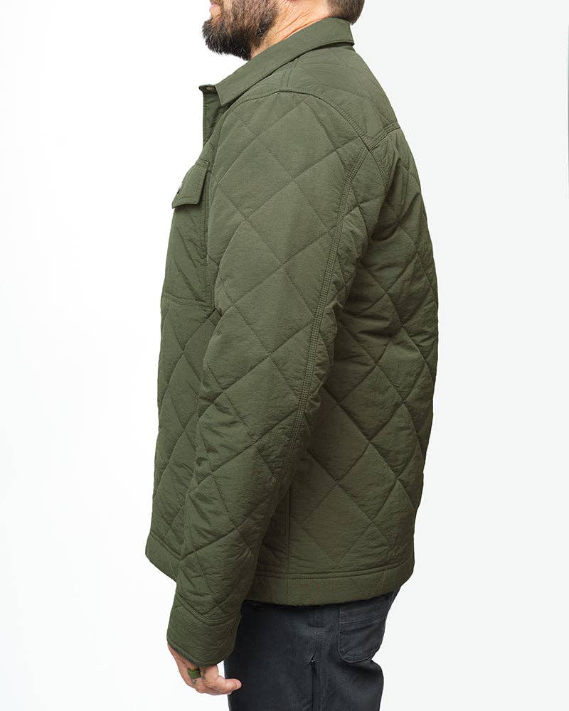 Ignite Quilted Jacket - Dark Olive: Dark Olive / XL