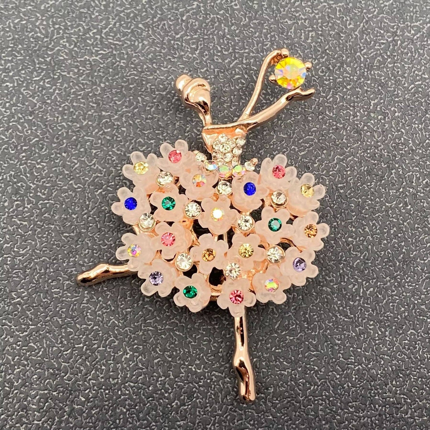 Elegant Ballet Girl Brooch