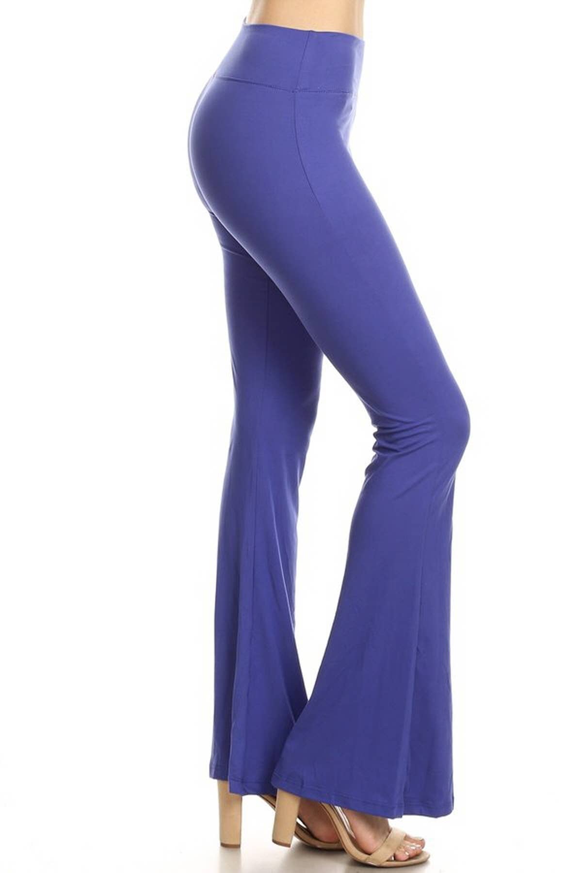 Buttery Soft High Waist Solid Palazzo Pants: Black / S