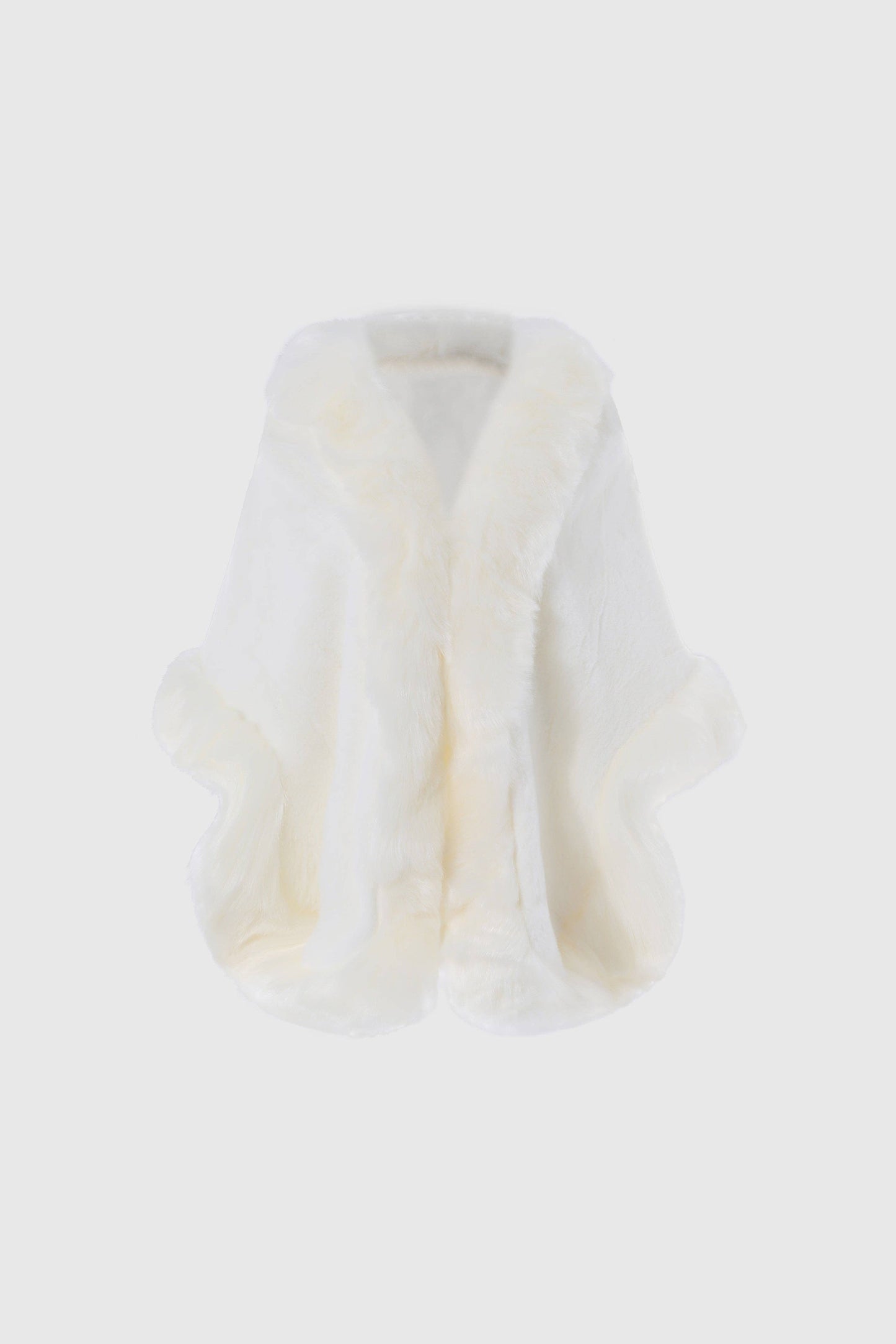 Gorgeous Faux Fur Wrap Evening Cape