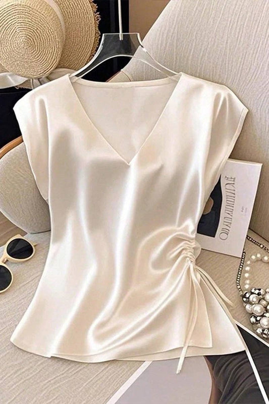 Elegant V-Neck Sleeveless Tank Top