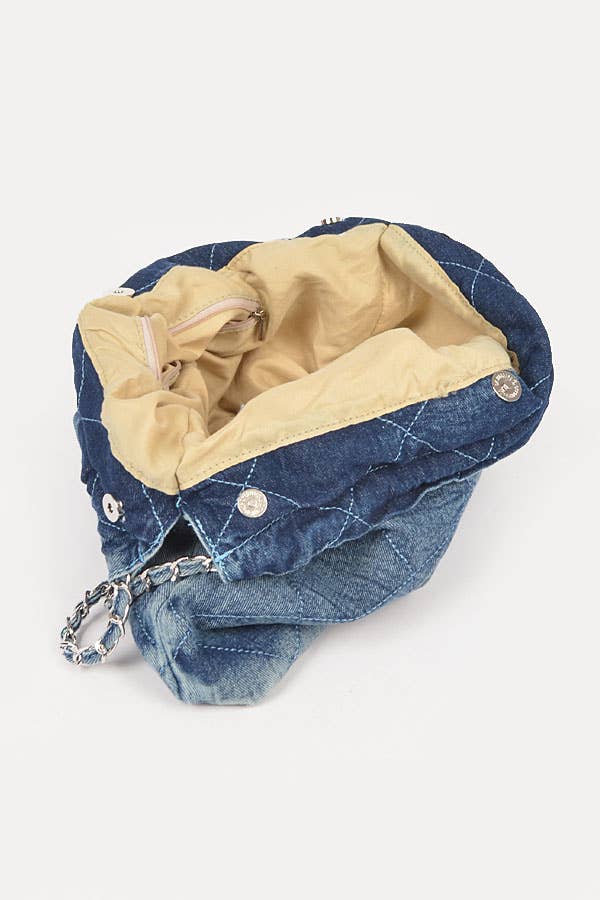 Sassy Denim and Chain Bag