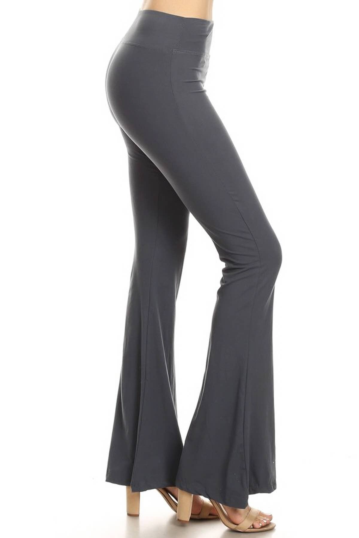 Buttery Soft High Waist Solid Palazzo Pants: Black / S