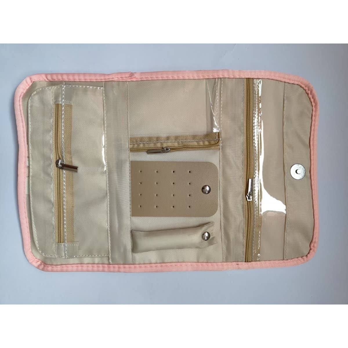 Portable Travel Jewelry Organizer Roll,Foldable for Earrings