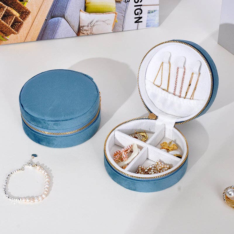 Fashionable Velvet Jewelry Storage Box