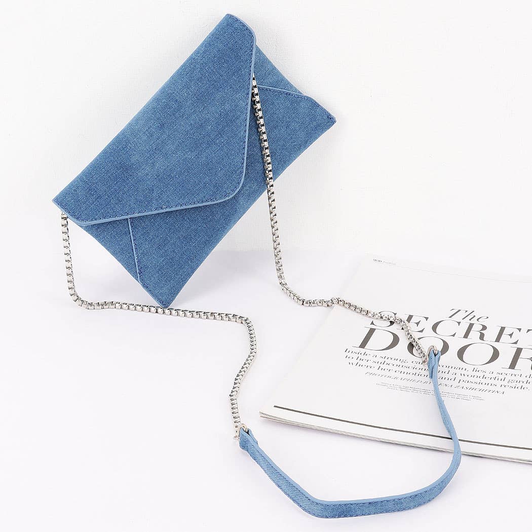 Denim Envelope Clutch: LBL