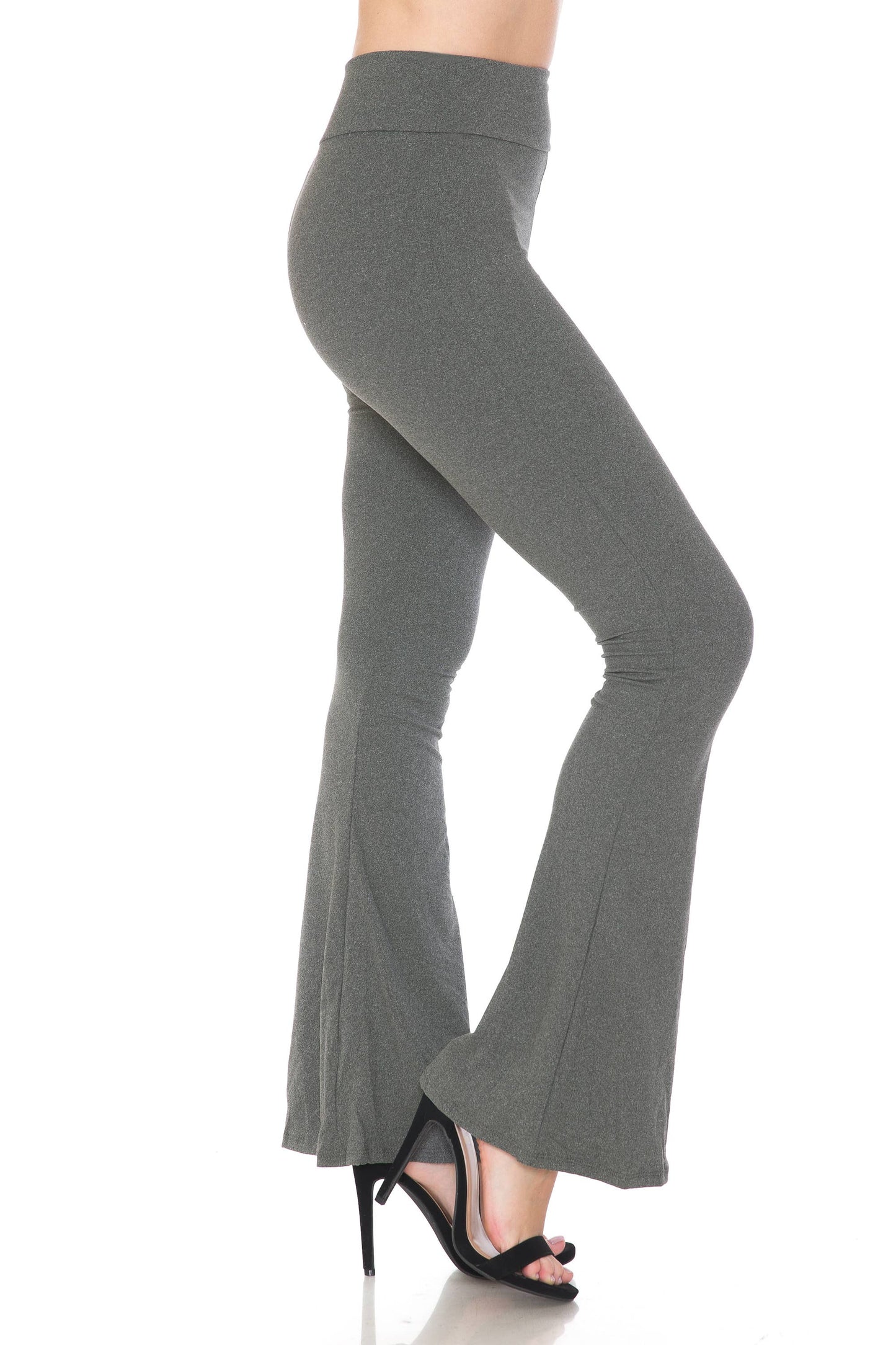 Buttery Soft High Waist Solid Palazzo Pants: Black / S