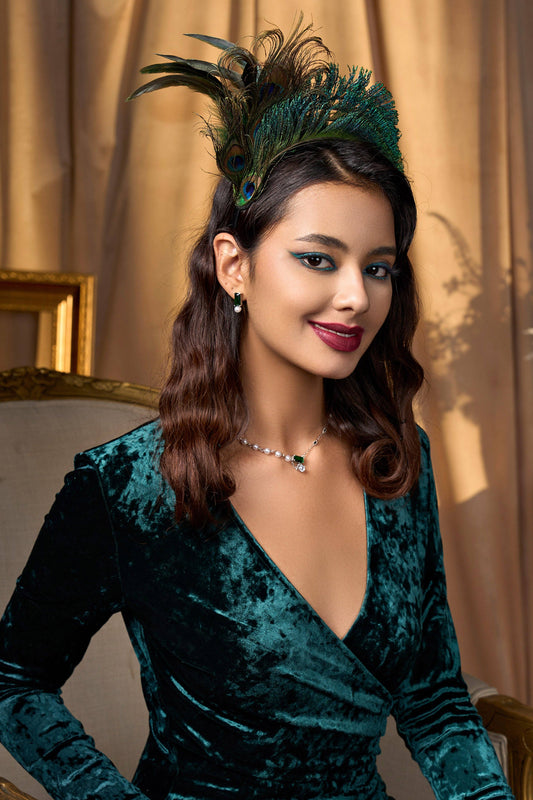 Peacock Feather Fascinator Headband